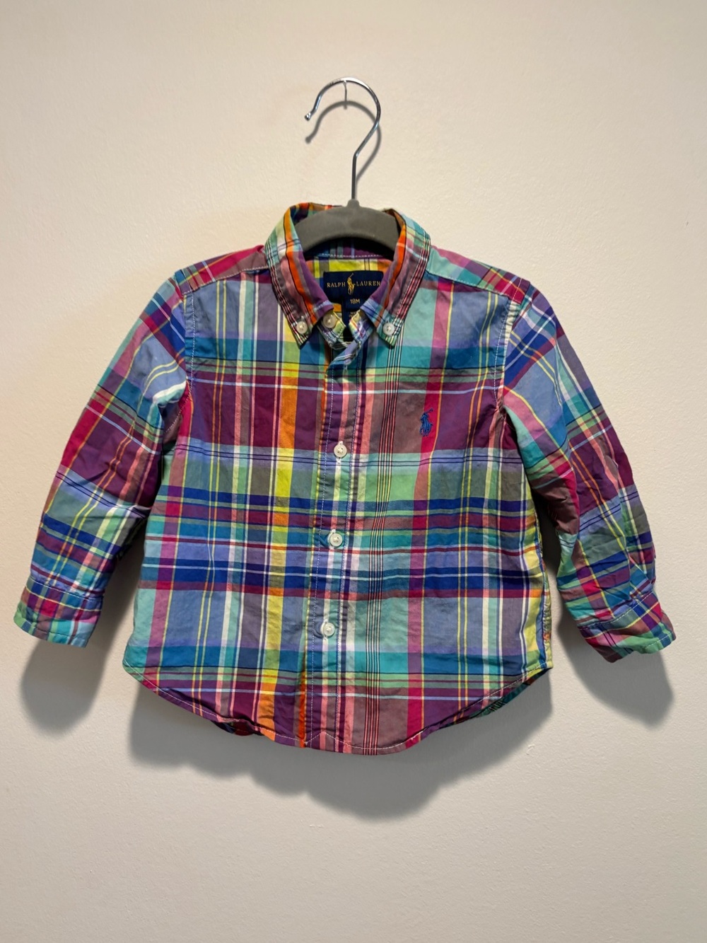 Ralph Lauren Boys' Multicolor Plaid Button-Down Shirt